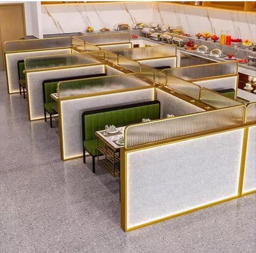 Pannello divisorio per scrivania da ufficio, elegante divisorio per una maggiore privacy ed estetica, ideale per la decorazione di casa e ufficio e spazio di lavoro separatore salvaspazio
