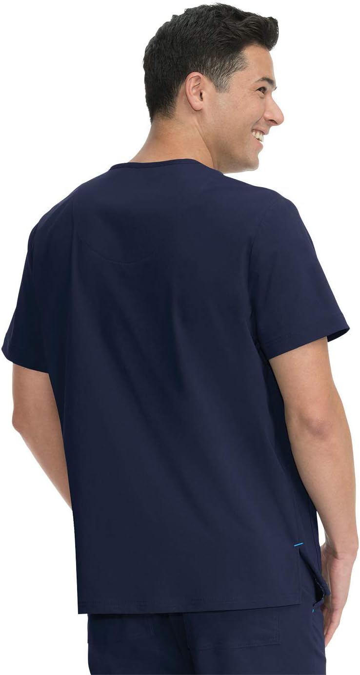 KOI Basics Bryan Men's 1-Pocket Tuck-in Scrub Top - Image 2