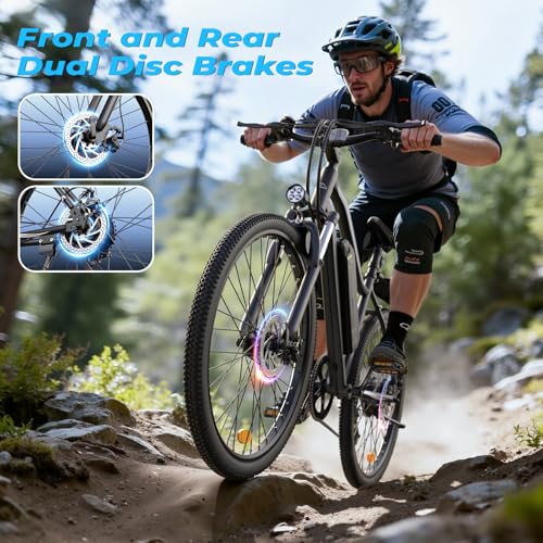 Electric Bike – 750W Peak Motor Electric Bicycle, 20MPH, 60