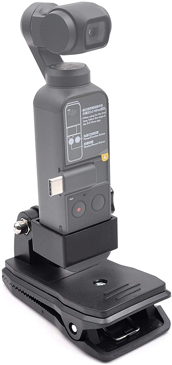 eWINNER Extension Adapter Mount Compatible with DJI Osmo Pocket 3 Camera Protective Frame Cage Tripod Mount Bracket Holder Accessories for Osmo Pocket3 Camera (Backpack Mount, for OSMO Pocket 2/1)