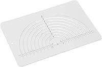 Vista 8 de Regla de acolchado circular, semicírculo, acrílico transparente, altamente precisa, amplia aplicación, plantillas de medición de costura, reglas