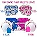 Gender Reveal Baseball Set - 2 Balls - Pink and Blue Exploding Gender Reveal Ball with Powder Plus 20 Pink & Blue Baby Gender Voting Stickers & Baseball Or Bows Party Supplies Decorations Baby Reveal