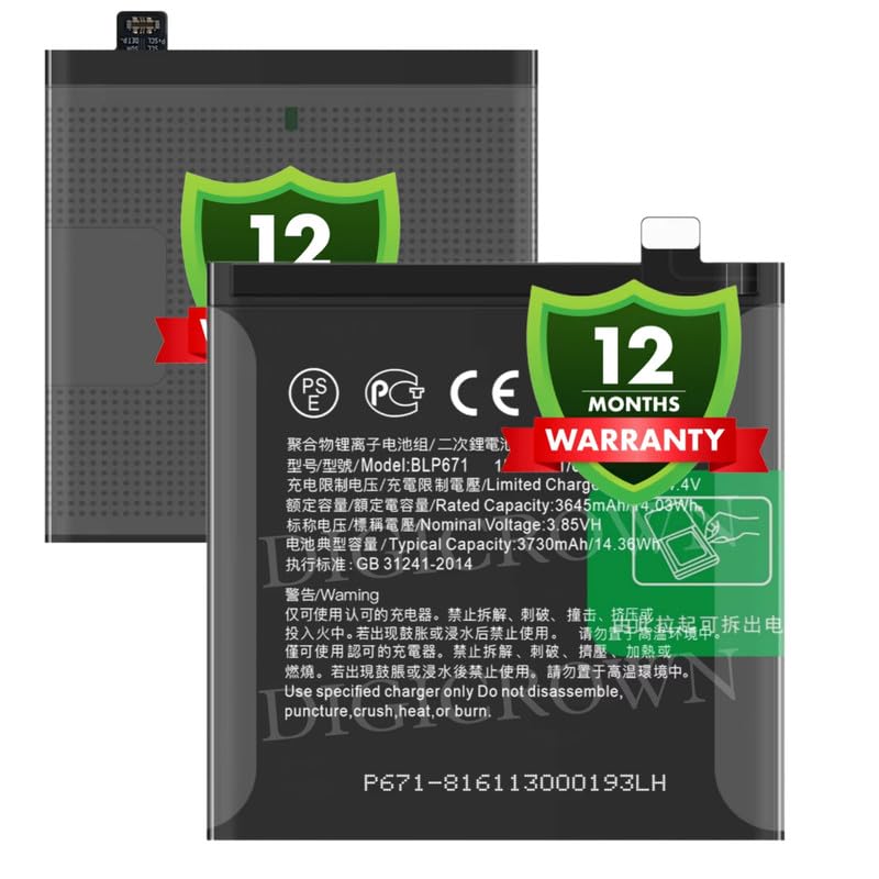 Image of Original BLP671 Battery Compatible for Oppo Find X - (3730mAh) - 1 Year Warranty DF7