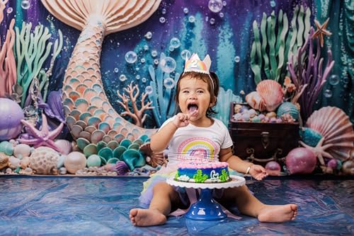 Kate Fondo Fotográfico 2.2x1.5m para Cumpleaños Sirena miniatura 2