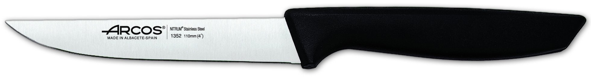 Arcos Serie Niza - Juego de Cuchillos de 6 piezas (5 Cuchillos + 1 Tijeras),color Marrón & Gadgets Profesionales, Pelador de Frutas Pelador de Verdura, Acero Inoxidable Cromado, Color Plata, 110 mm