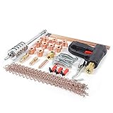 Stud Welder Kit 146pcs Dent Puller Kit Spot Welding Pulling Repair Tools Welder Gun Slide Hammer Pulling Claws Wiggle Wires Graphite Rods Spot Welding Tip Double Sided Easy to Use