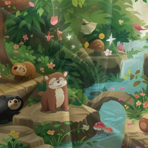 Parure de couette jungle 135x200cm anti-pli en microfibre respirante - 7