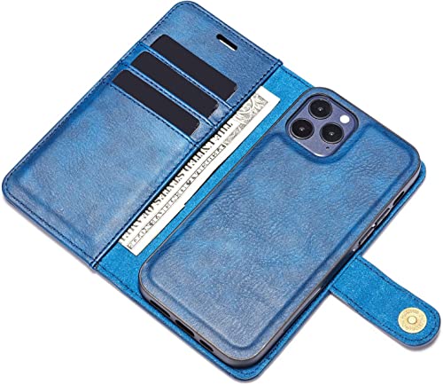 Étui portefeuille magnétique iPhone 13 Pro coque antichoc cuir PU - 3