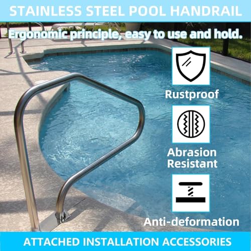 Barandal para piscina acero inoxidable KUAFU miniatura 6