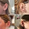 Gokeey Small Gold Huggie Hoop Earrings Set for Women Men, Hypoallergenic 14K Gold Plated Hoop Earring Cartilage Earrings Stack Sets for Multiple Piercing Jewelry Cute Mini Tiny Lightweight Earrings for Sensitive Ears Everyday