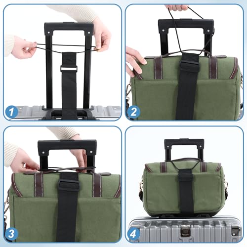 Image of 2 Pcs Luggage Straps, Luggage Strap for Carry on Bag, Cinch Travel Belt, Luggage Belt, for Suitcases Travel Attaching Extra Bags Purse