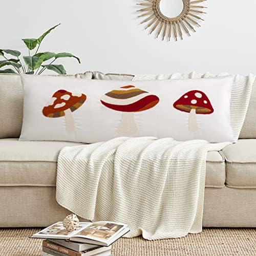 Amazon.com: Kasma Boho Mushroom Cute Colorful Body Long Pillow Case ...