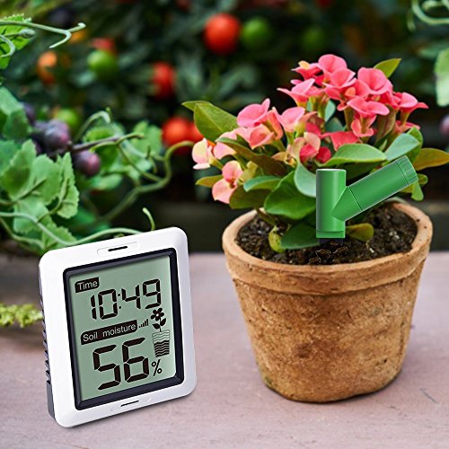 ECOWITT WH0291 Soil Moisture Tester Plant Soil Moisture Sensor Meter with Digital LCD Display for Garden Lawn Potted Plant Care Indoor Outdoor