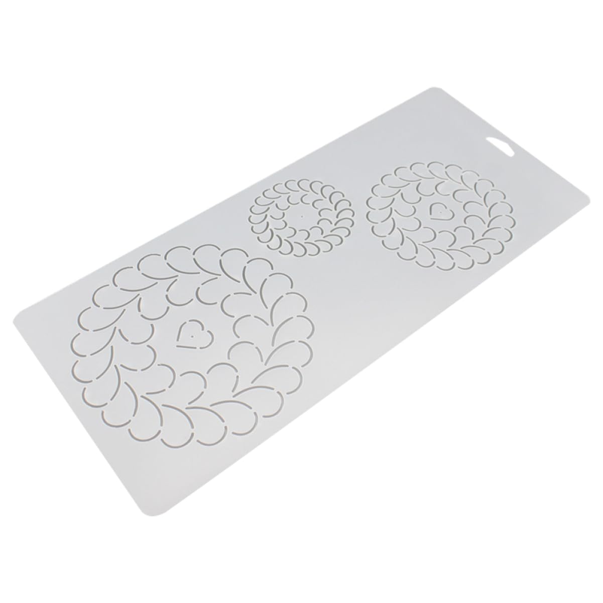 Gadpiparty 4 Pezzi modello patchwork di grandi dimensioni Forniture trapuntanti cucitura forme modelli di cucito telai per trapuntatura per trapuntatura a mano bianca