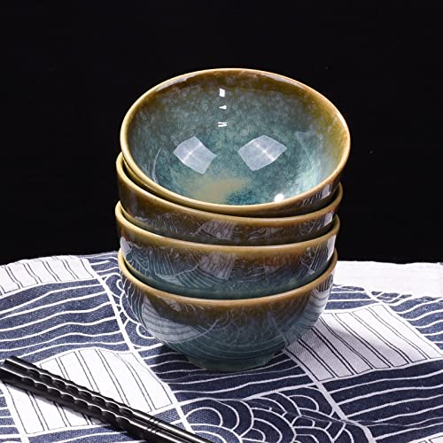 Bosili Rice Bowl Set, Cereal Bowls Microwave And Dishwasher Safe, Ceramic Bowl Set Of 4 For Sushi Soup Rice Oat #TOP7