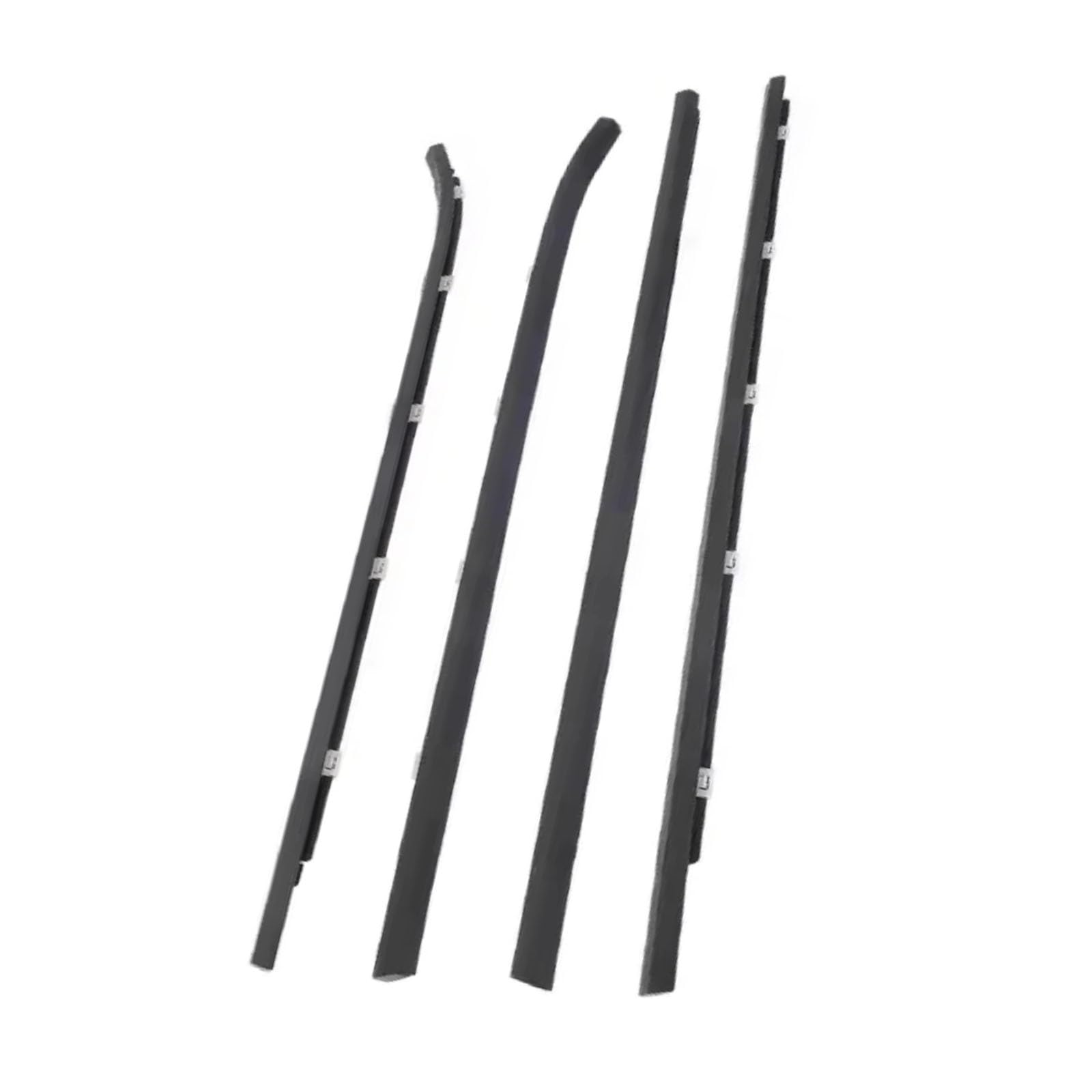 Glilar One Color Automotive Window Seals Compatible With Hyundai For I30 2008-2011 4Pcs Car Outside Window Glass Weatherstrip Sealing 822102L000
