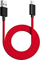 PWNAGE Cabo USB C ultra flexível Paracord ultra personalizado para teclado de jogos, mouse, carregamento, cabo de teclado mecânico de manga dupla, 1,8 M USB-A para USB-C (vermelho)