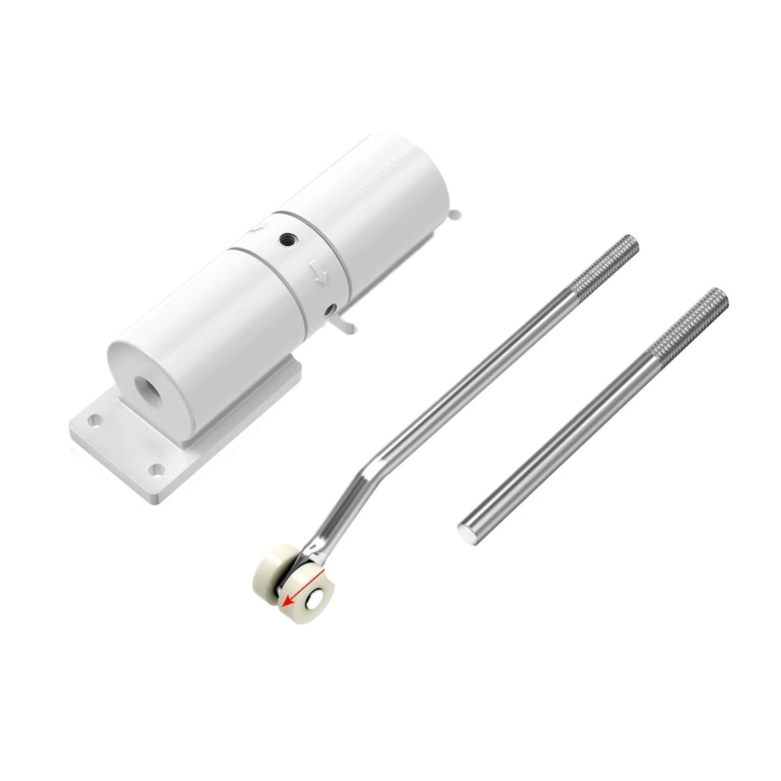 Chtkagv White Adjustable Hydraulic Automatic Door Closer Buffer