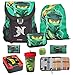 Produktbild Lego Ninjago Schulranzen-Set Easy Golden Power 8tlg. Set mit Federmappe, Regenschutz und Dose und Flasche, Lloyd grün Spinjitzu