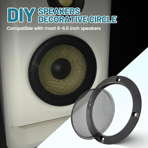 Nuith 6.5 Inch Metal Mesh Round Speaker Grill Cover thumb #3