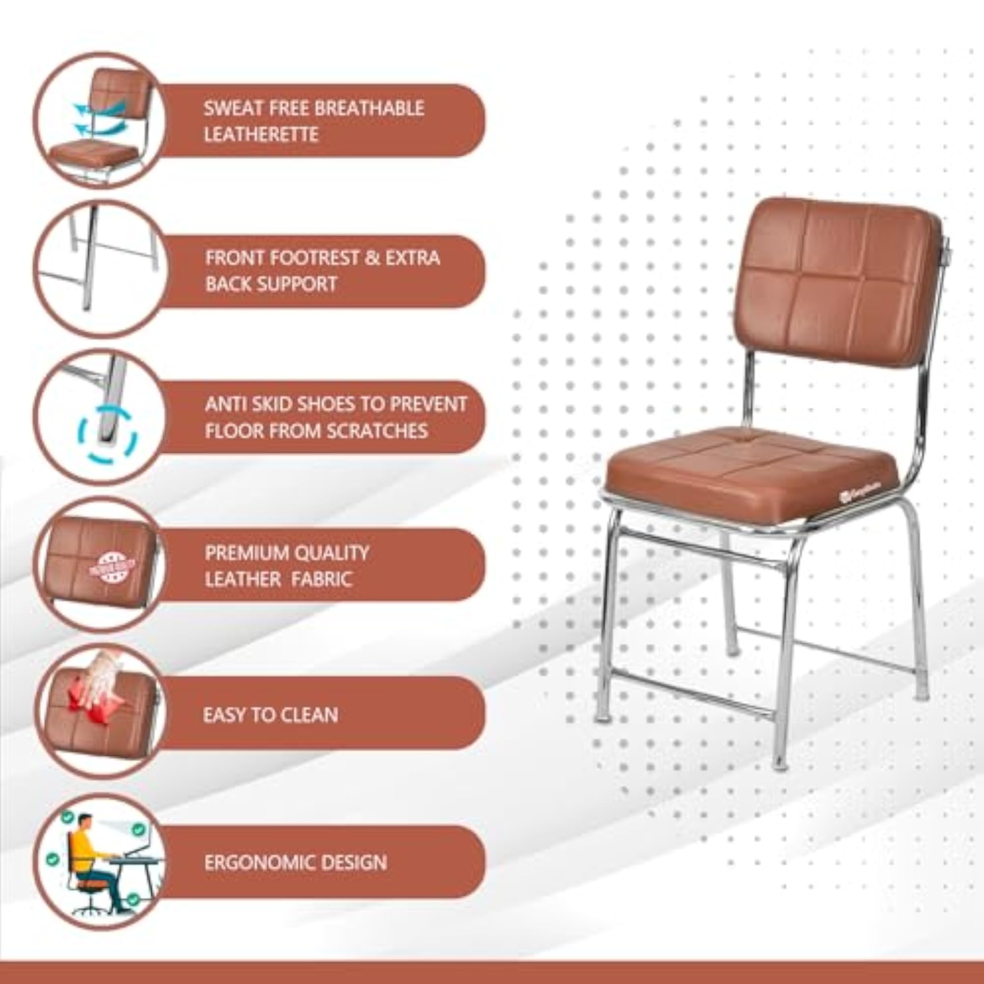 Office Home Director Study Chair Without Armrest