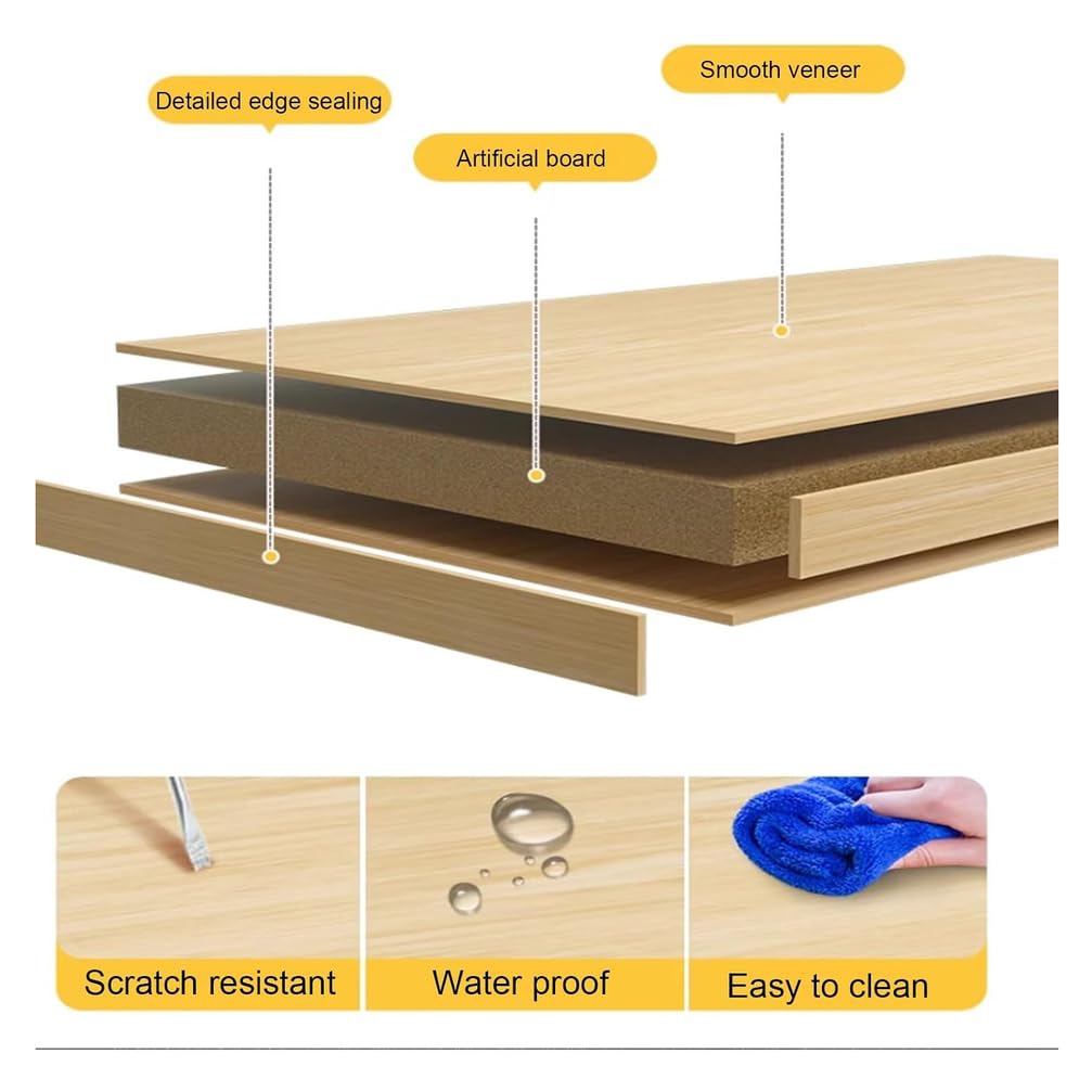 Biurkowy regał na książki i organizer – kompaktowy stojak na książki na blat – oszczędzający miejsce regał do domowego biura,Wood color,B