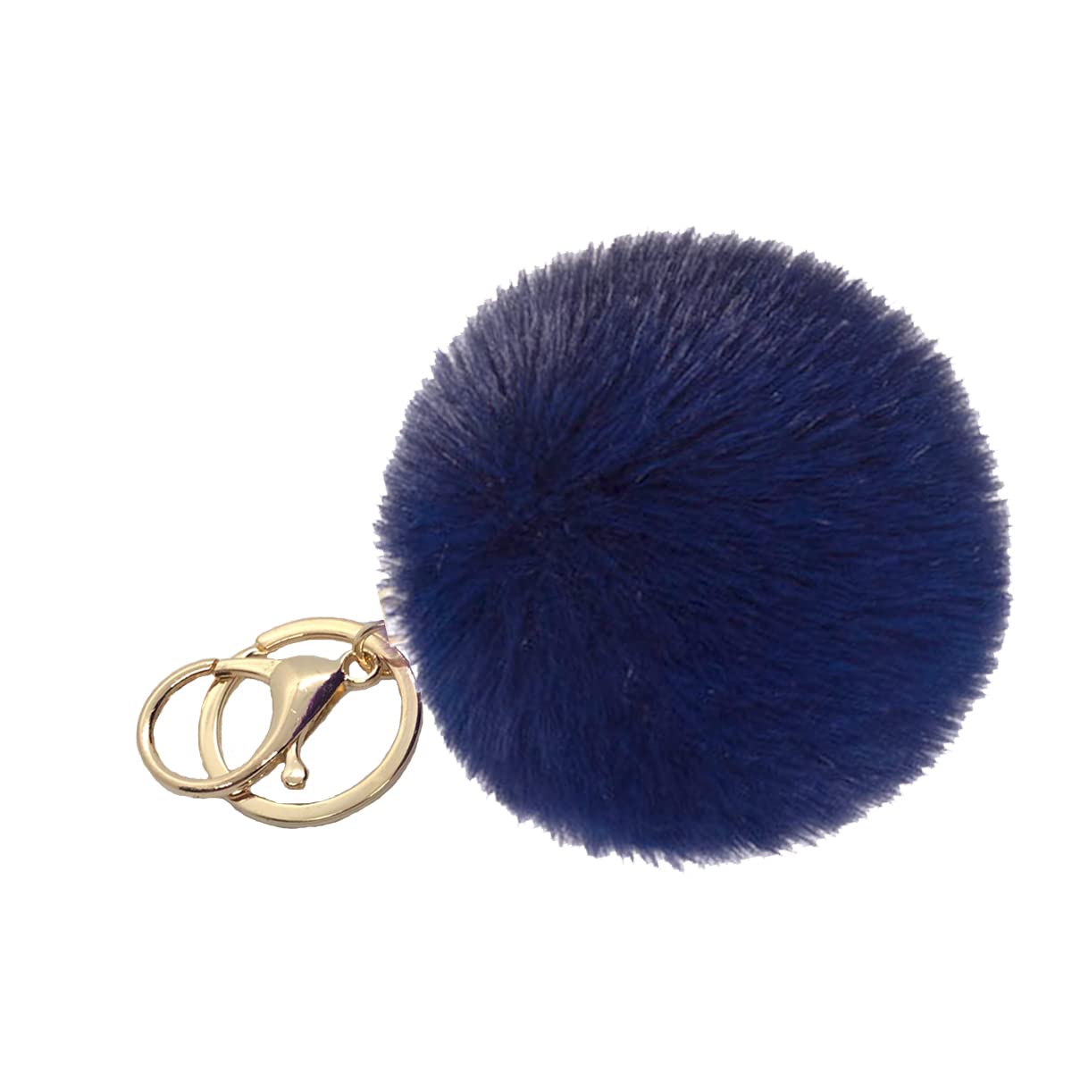 XsclpomddyPom Pom Keychain Faux Fur Ball Keychains Fluffy Keyring Tote Pendant Car Bag Soft Plush Charm