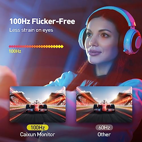 Caixun 24 Zoll Monitor 100Hz IPS Monitor, USB Type-C DP Monitor PC Bildschirm mit integrierter Lautsprecher Ultra-Thin-Bildschirm, HDMI Anschlüsse (Type-C und DP-Kabel enthalten) CM24X3 – Bild 3