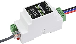 RS485 to Ethernet Converter Industrial RS485 Serial Server TCP/IP to Serial Module Modbus MQTT Gateway, Support PoE Ethernet Port Power Supply, with Power and Signal Isolation Protection, Rail-Mount