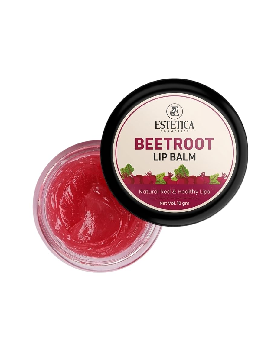 Natural Beetroot Infused Lip Balm, Red Tint, Deep Moisturizing, Brightening Care for Dry & Chapped Lips, 10g-image-8