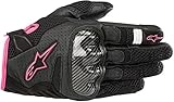 Belüftungssystem : Nein Alpinestars Motorradhandschuhe Stella Smx-1 Air V2 Gloves Black Fuchsia, Schwarz/Fuchsia, L