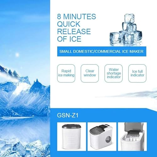 Fabricadora de hielo portátil para uso doméstico y comercial miniatura 7