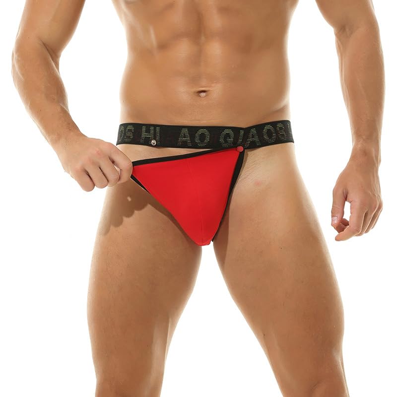 3 Pcs Men's Triangle Briefs, Solid Color2