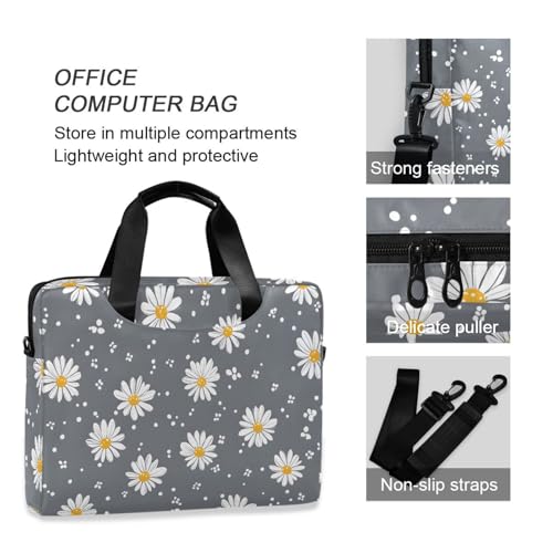 Funda para laptop ALAZA con patrón gris, 13-15.6 pulgadas miniatura 6