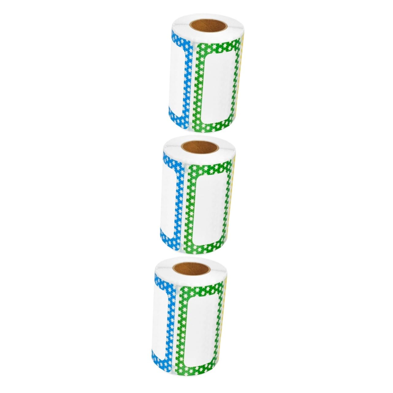 DOITOOL 3 Etichette Adesive Colorate con Bordi Rettangolari Autoadesive e Facili Staccare per Etichette Personalizzate Casa Scuola e Ufficio e Resistente