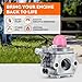Hipa 753-06190 Carburetor for Troy Bilt TB22 TB22EC TB32EC TB80EC TB225 TB80EC Craftsman 25cc Bolens BL110 Trimmer Weedeater 75306190 WT973 WT-973 Carb