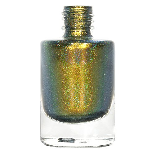 Image of ILNP Bishop (H) - Gold, Olive Green, Greyish Blue Color Shifting Holographic Nail Polish