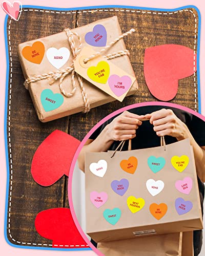 500 Pcs Heart Stickers For Kids, Valentines Day Stickers Love Decorative Red Heart Stickers Labels For Teachers Classrooms Accessories Cards Envelopes Boxes #TOP2