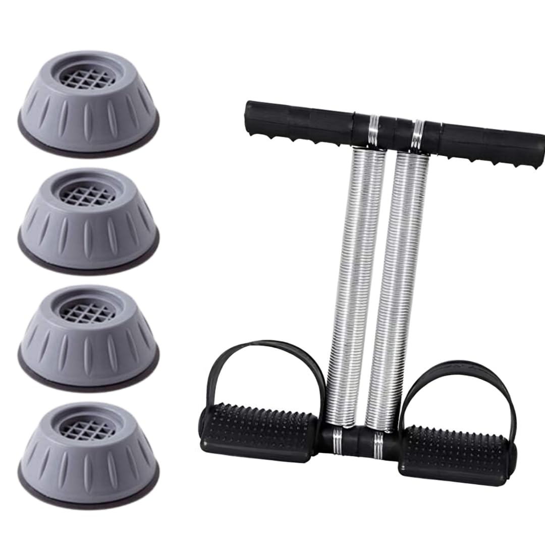 Double Spring Tummy trimmer For abs workout equipment for home abs Excercise machine for men & women +Washing Machine Pads/feet, Anti-Vibration pads for wasing machine, Furniture pads-image-31