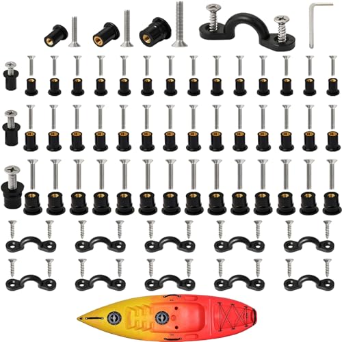 SHAOHUA 52 Pairs M4 M5 M6 Neoprene Well Nuts and Kayak Pad