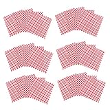 Didiseaon 50 Hojas Papel para Envolver Alimentos Antigrasa Papel para Hamburguesas Sandwiches Pasteles Encerado Resistente Aceite para Cocina