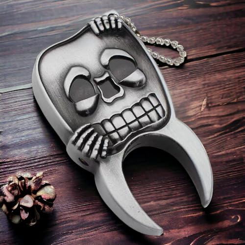 Encendedor Creative Skull Metal Vintage Azul miniatura 5