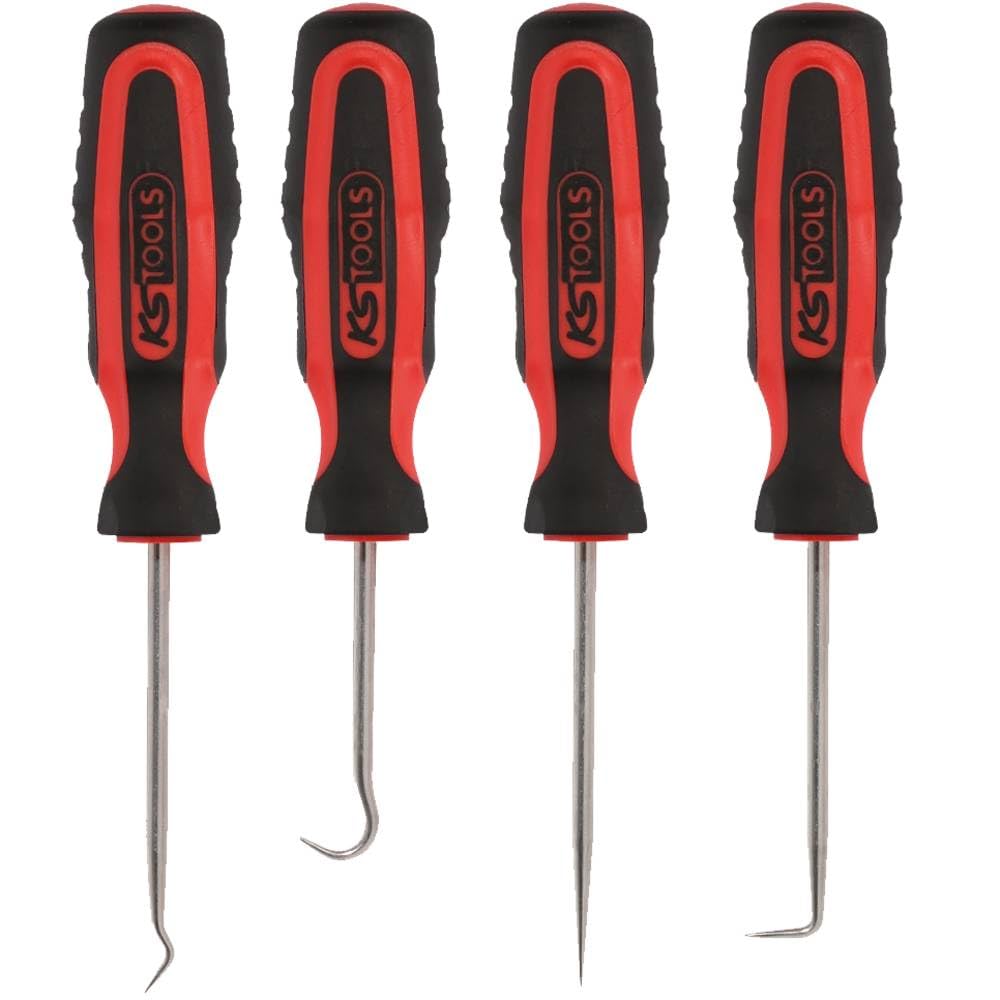 KS Tools 550.1045 Jeu de crochets manche bi-composants 4 pièces