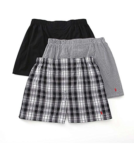 Polo Ralph Lauren Classic Woven Boxer 3-Pack,Bengal Stripe,Medium