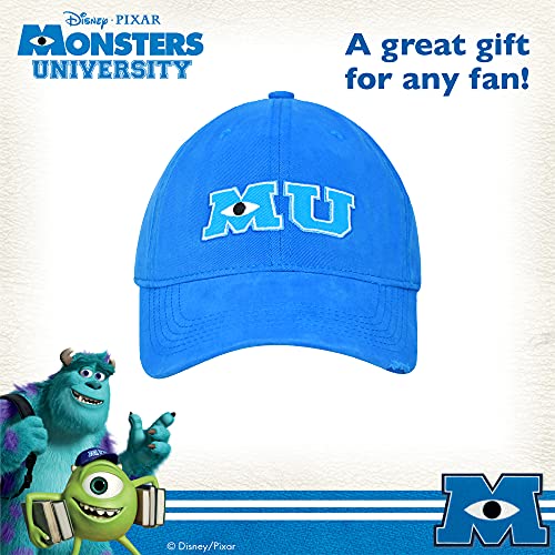 Disney Pixar Monsters Inc Monsters University Baseball Cap, Adjustable Dad Hat, Blue #TOP5