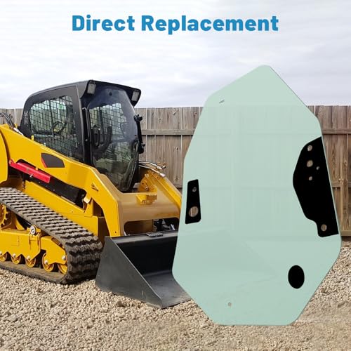 Image of 258-4071 Front Cab Door Glass Fits for Caterpillar CAT C-Series | 246C 256C 262C 272C 272D 277C 279C 287C 289C 297C 299C 299D, 2584071