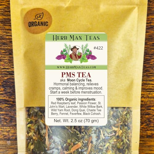 &ndash; Period Tea For Monthly Comfort & Healthy Cycle Support &ndash; Chaste Tree Berry, Red Raspberry Leaf & Dong Quai Herbal Blend &ndash; Organic Loose Leaf &ndash; Formulated By Master Herbalist