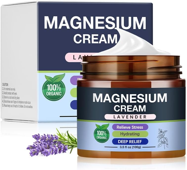 Generic Loção corporal com magnésio e fragrância de lavanda, 113 g