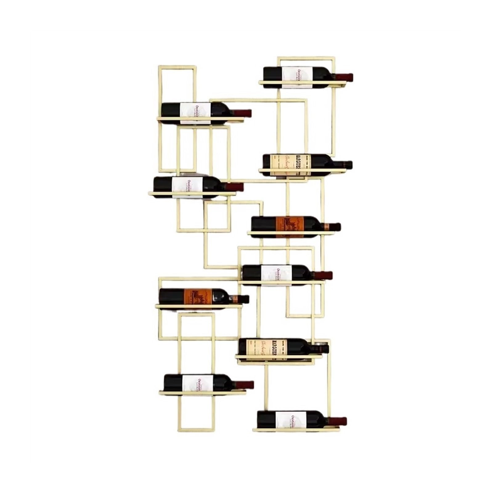 Organisateur mural gain de place pour bouteilles de vin et verres
