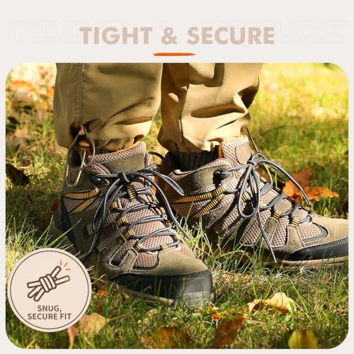 Image of Stepace 2 Pairs Round Heavy Duty Boot Laces for Hiking and Work Boots